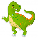 Фольгированный шар Динозавр зелёный
